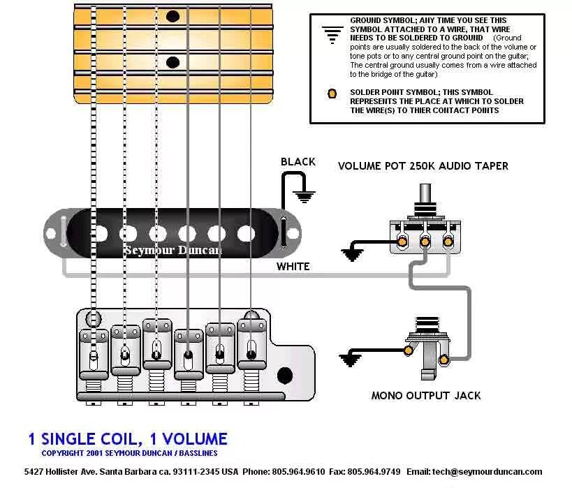 Распайка гитарного гнезда Схемы распайки Seymour Duncan