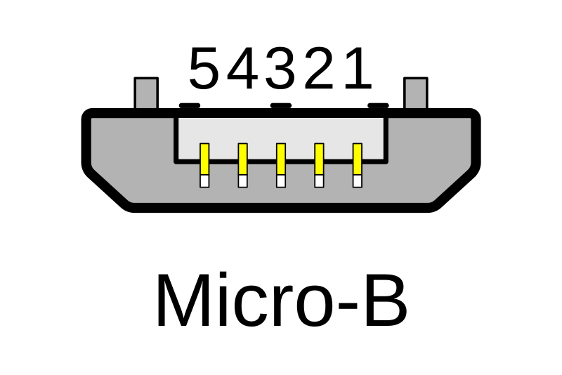 Распайка гнезда microusb File:USB Micro-B.svg - Wikipedia