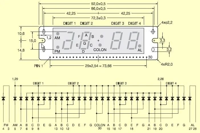 Распайка индикатора Часы на ПЛИС Lattice / Habr