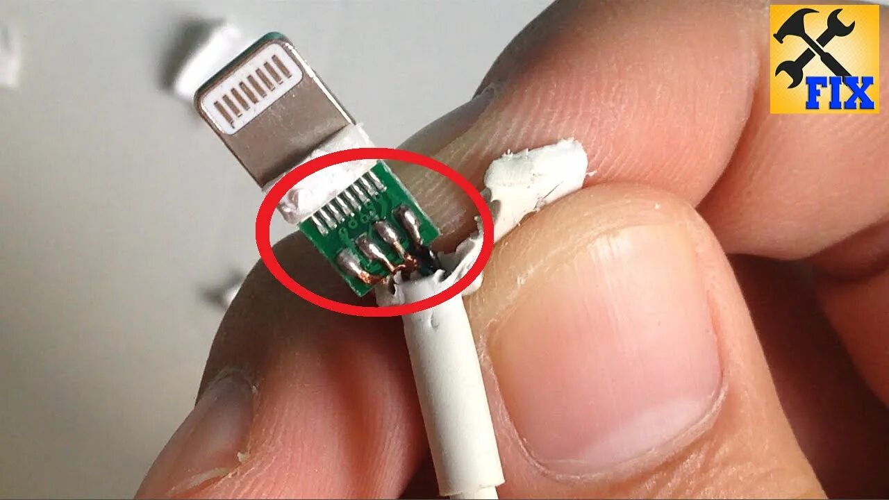 Распайка iphone The truth inside lightning cable original - XFix - YouTube