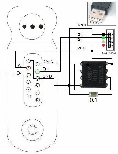 Распайка кабель программирования для lira dp 2000 DP44xx_emu_cable anyram.net