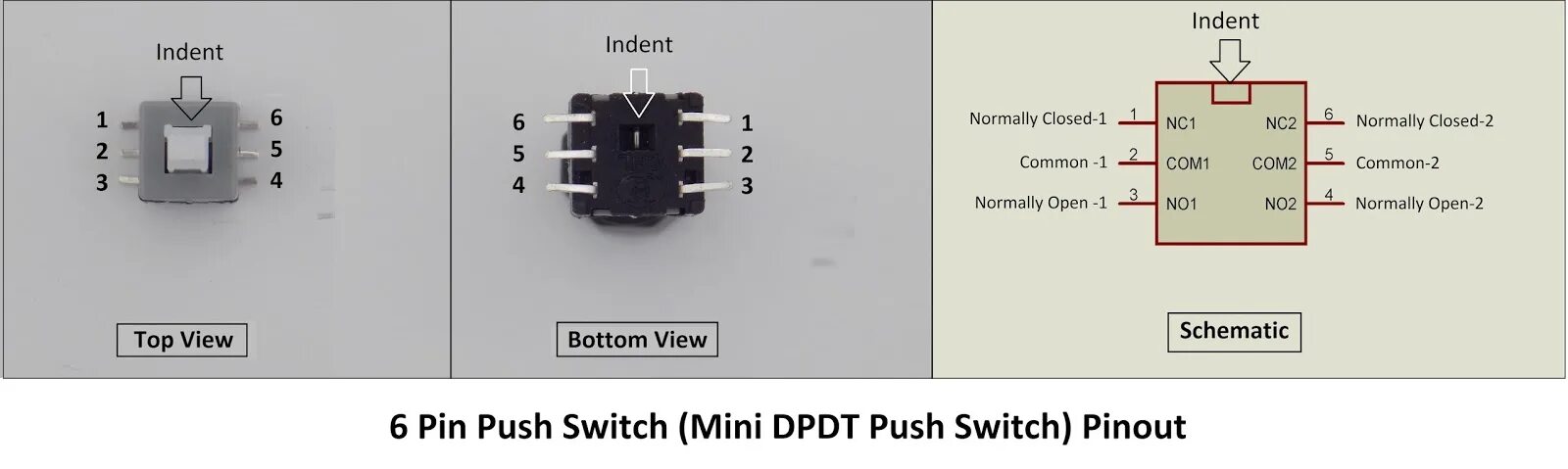 Распайка кнопки The DPDT push switch BitBanged