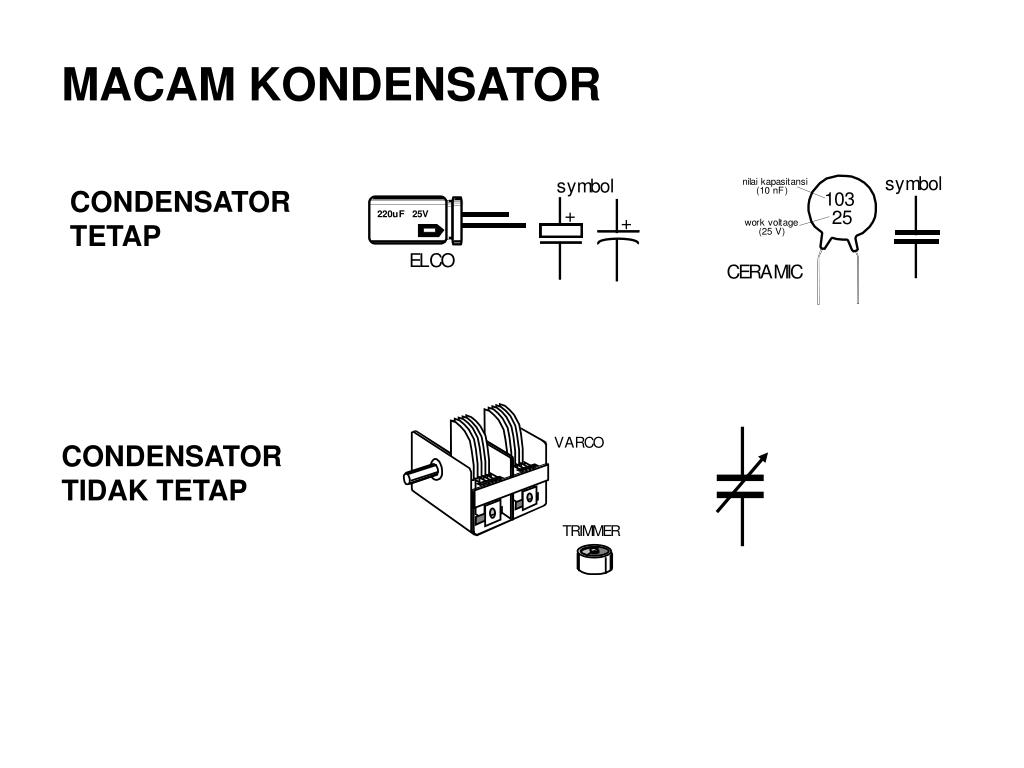 Распайка конденсатора PPT - Komponen elektronik radio PowerPoint Presentation, free download - ID:1800