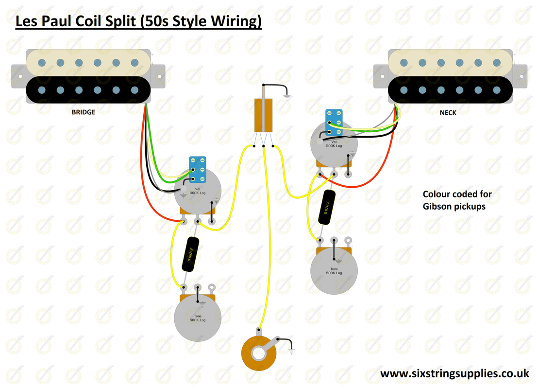 Распайка les paul Les Paul Wiring Diagram Coil Split - Your Ultimate Guide to Wiring Diagrams!