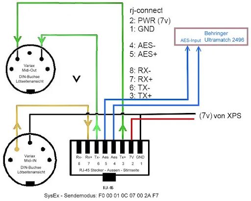 Распайка миди кабеля Crowd Creation 2.0: Line6 Variax Wireless VDI by Christian Graffe - CME - The MI