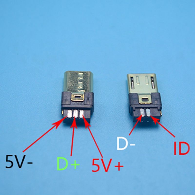 Распайка микро Распиновка micro-usb и цветовая схема распайки коннектора