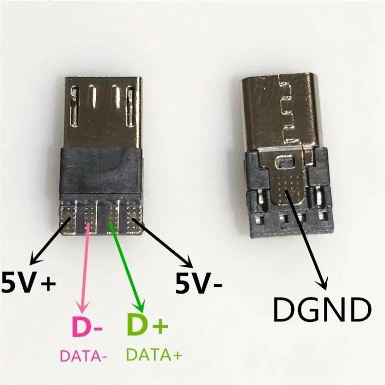 Распайка микро usb Микро usb 4 pin штекер - купить в Хабаровске, цена 50 руб., дата размещения: 13.