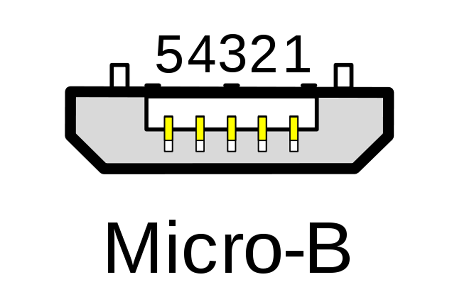 Распайка микро usb File:USB Micro-B.png - Wikimedia Commons