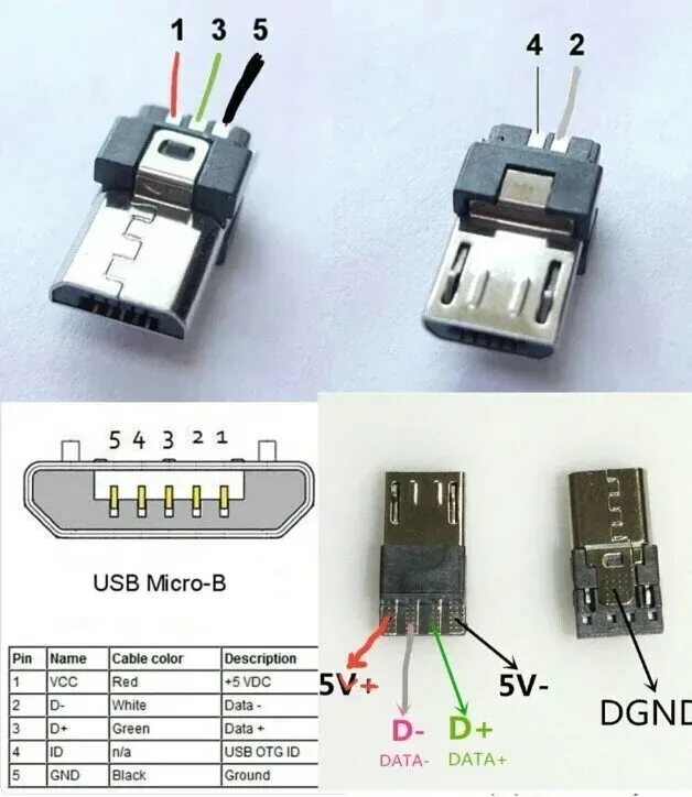 Распайка микро usb для зарядки Перепаять usb разъем на магнитоле usb pioneer - 82 фото