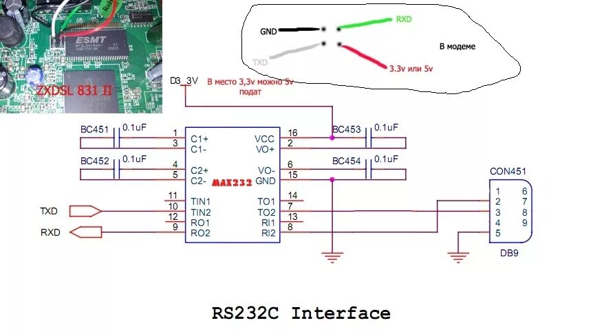 Распайка модема Схема доработки модема Zte для шаринга - Ремонт SD ресиверов стандарта DVB-S - F