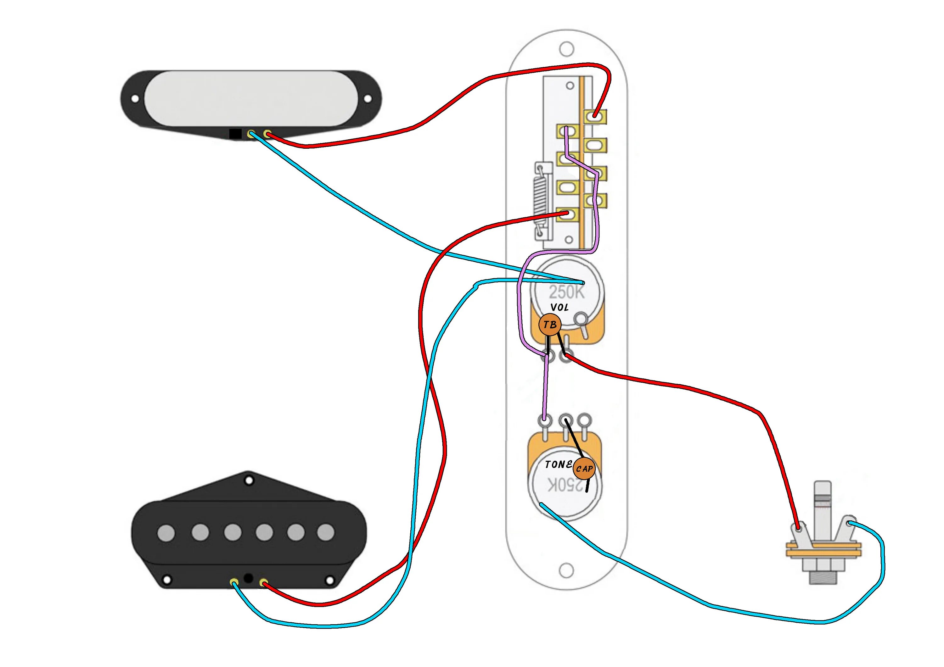 Распайка на свет Telecaster series wiring question. (sorted) - Making & Modding Discussions on th