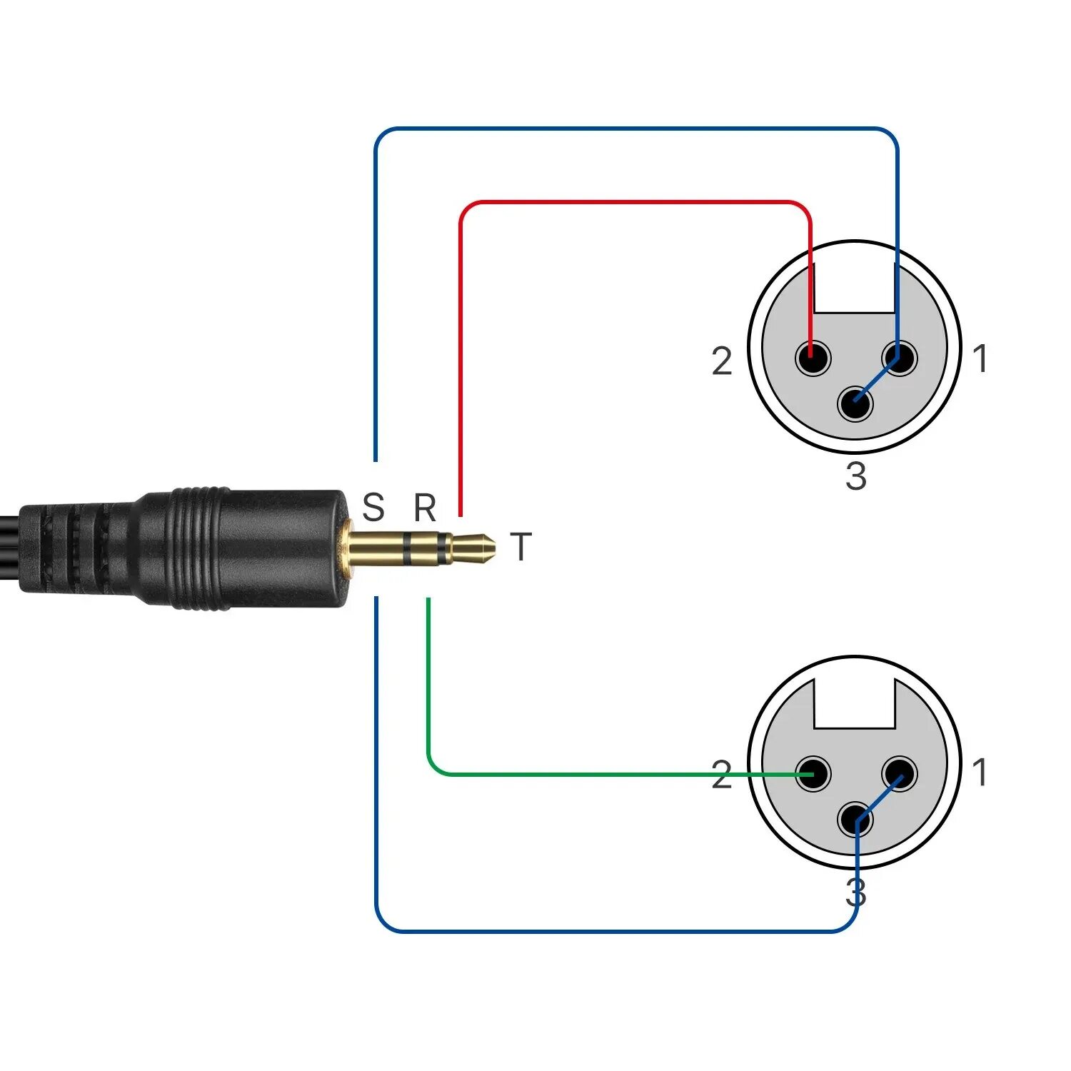 Распайка на усилитель 3.5 mm stereo jack to xlr wiring diagram - 3 5 mm mini jack to 3 pin xlr - cente