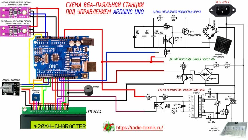 Распайка паяльной станции ARDUINO. Инфракрасная паяльная станция. RadioTexnik