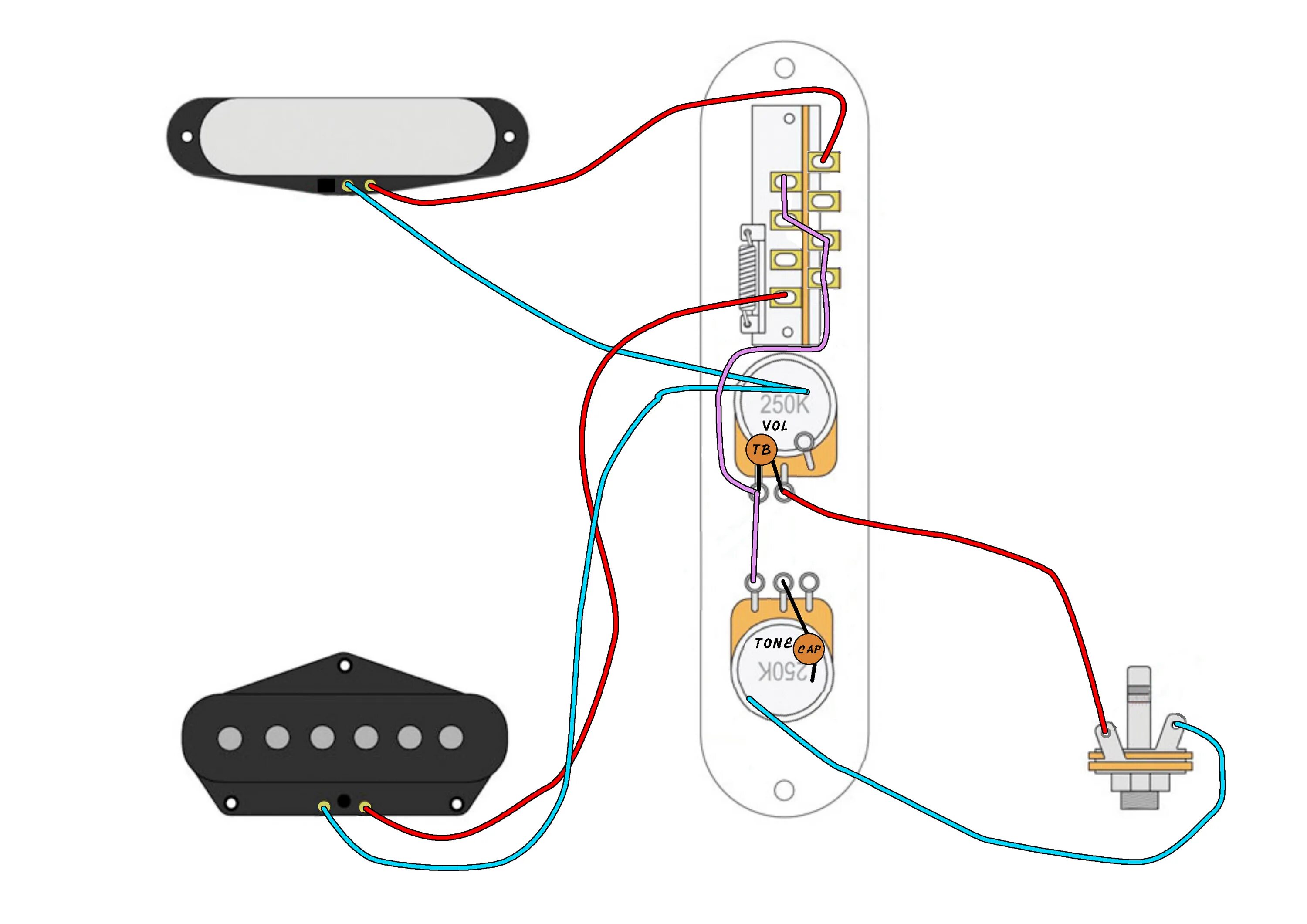 Распайка пьезодатчика Telecaster series wiring question. (sorted) - Making & Modding Discussions on th