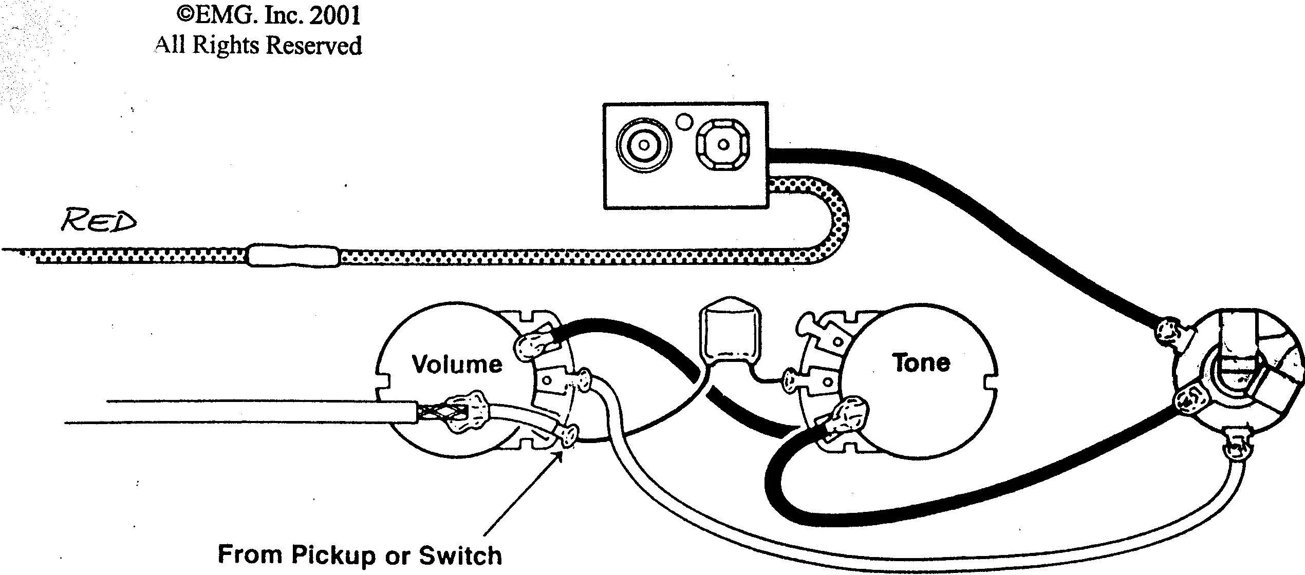 Распайка пьезодатчика Who's got an OLD STYLE EMG SSS wiring schematic