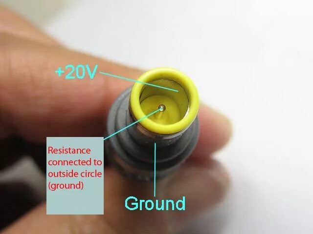 Распайка питания ноутбука Распиновка штекера питания фото АвтоБаза.ру