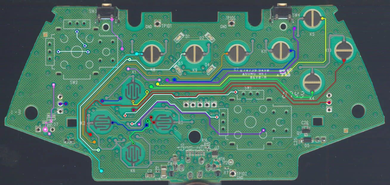 Распайка платы геймпада xbox 360 puhtaus lämpö näkyvä xbox 360 wired controller diagram Ansaita Tila Teoreettinen