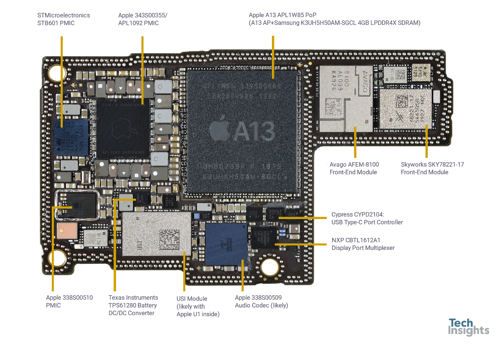 Распайка платы iphone 13 Apple iPhone 11 Pro Max Teardown TechInsights Apple iphone repair, Iphone soluti