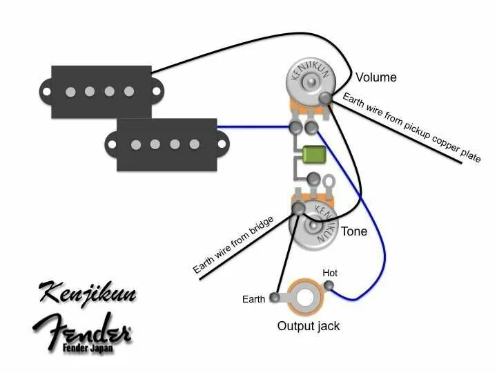 Распайка precision bass Pin en top bass Pastillas de guitarra, Bajo electrico, Amplificador guitarra