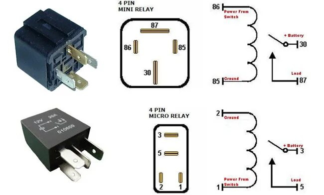 Распайка реле аст 212 LED Daytime Running Lights and Diagram for Finding ACC 12V Power - iJDMTOY.com