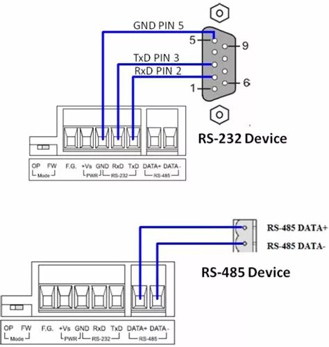 Распайка rs485 под modbus 2Wire RS485 Wiring-Diagram