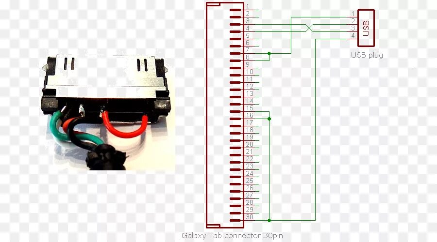 Распайка samsung вкладка Samsung галактики 2, распиновка, схема подключения