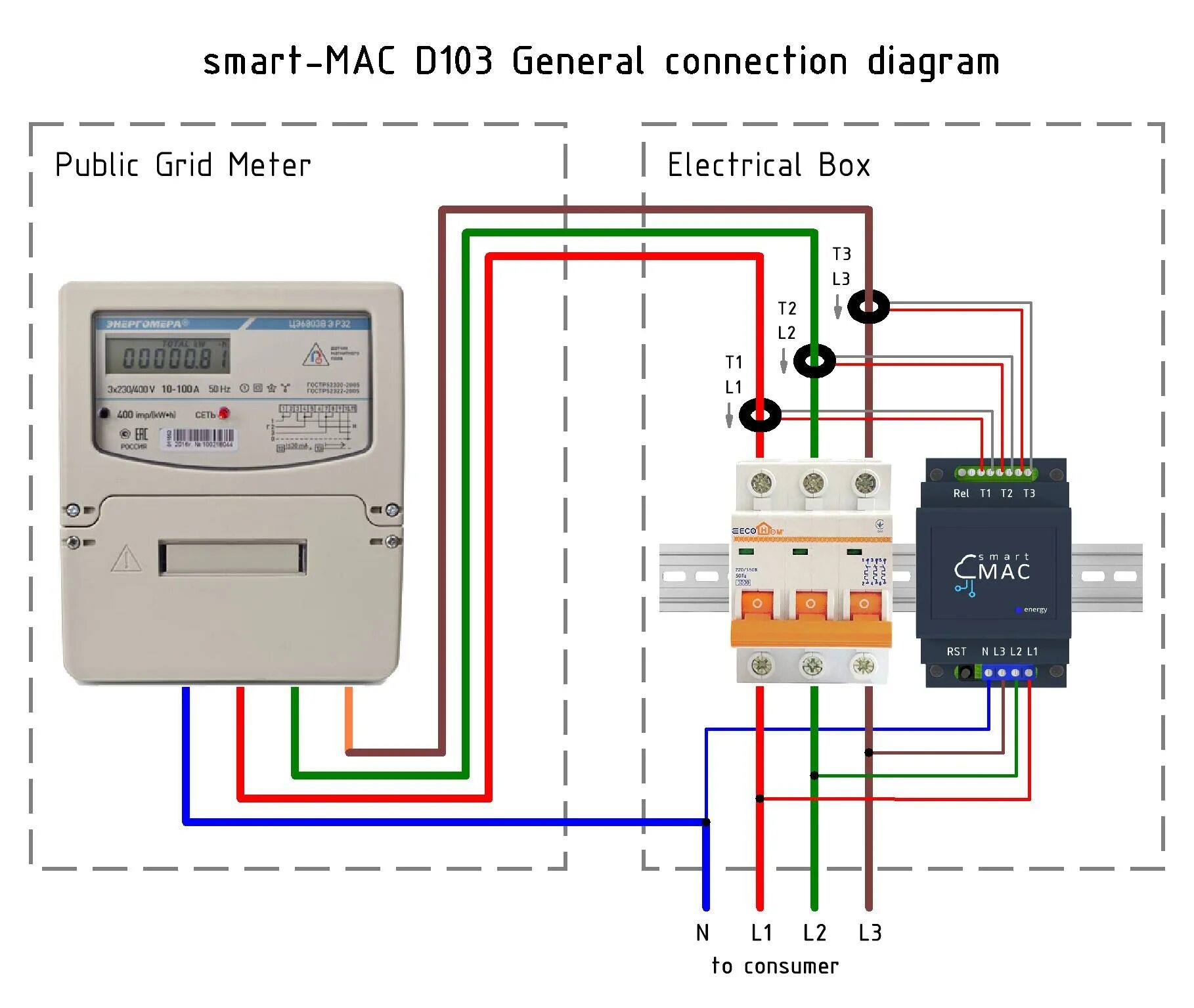 Распайка счетчика Energy Meter Circuit Diagram