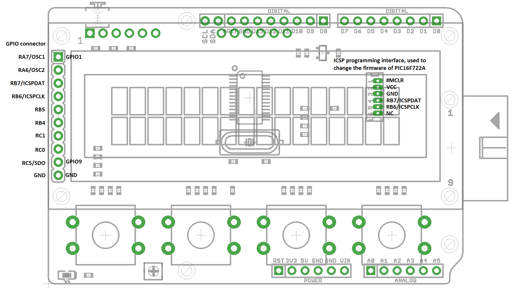 Распайка щитов SHIELD-LCD16x2 - Open Source Hardware Board