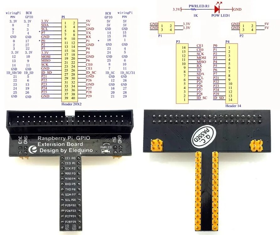 Распайка шлейфа pi 3 - A guide or layout for the Eleduino GPIO Extension Board Layout? - Raspber