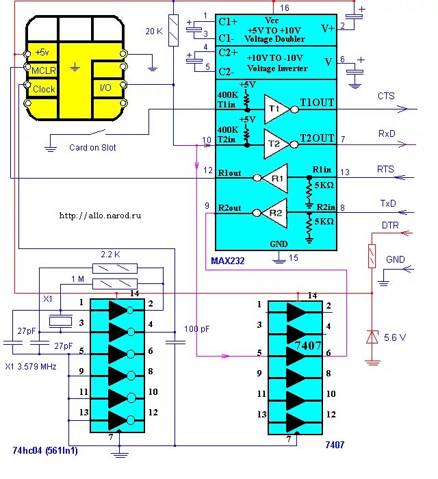 Распайка сим карты Sim-Reader v.3