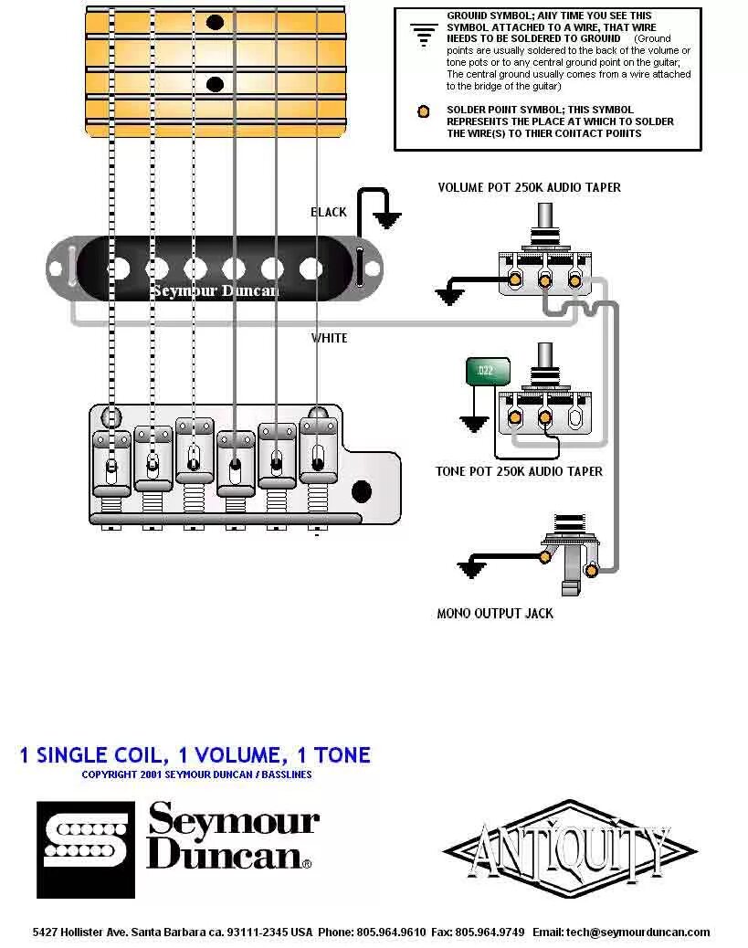 Electric Guitar Wiring Diagram