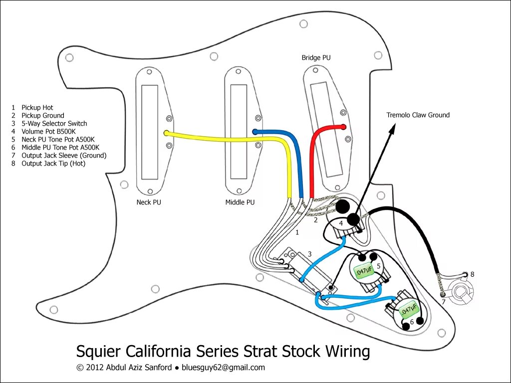 Распайка стратокастера Lace Sensor Wiring Diagram Strat Collection