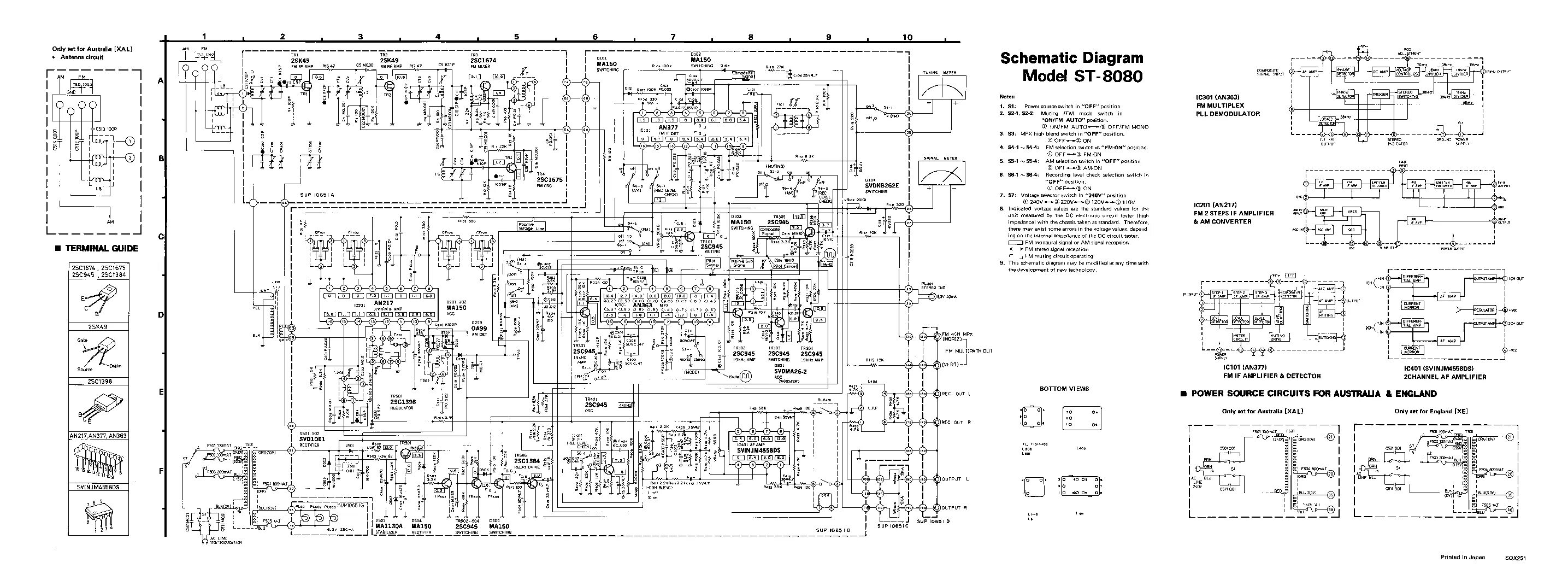 Распайка техникс rp 880 TECHNICS ST-8080 Service Manual download, schematics, eeprom, repair info for el