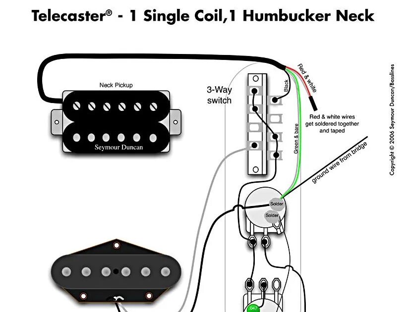 Распайка телекастер с хамбакером Telecaster Humbucker Wiring Diagram Collection