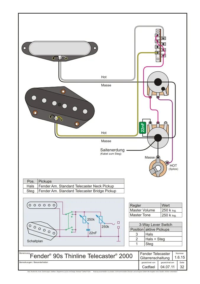 Распайка телекастера 3 позиции Tele pickups either out-of-phase or noisy as *** The Gear Page