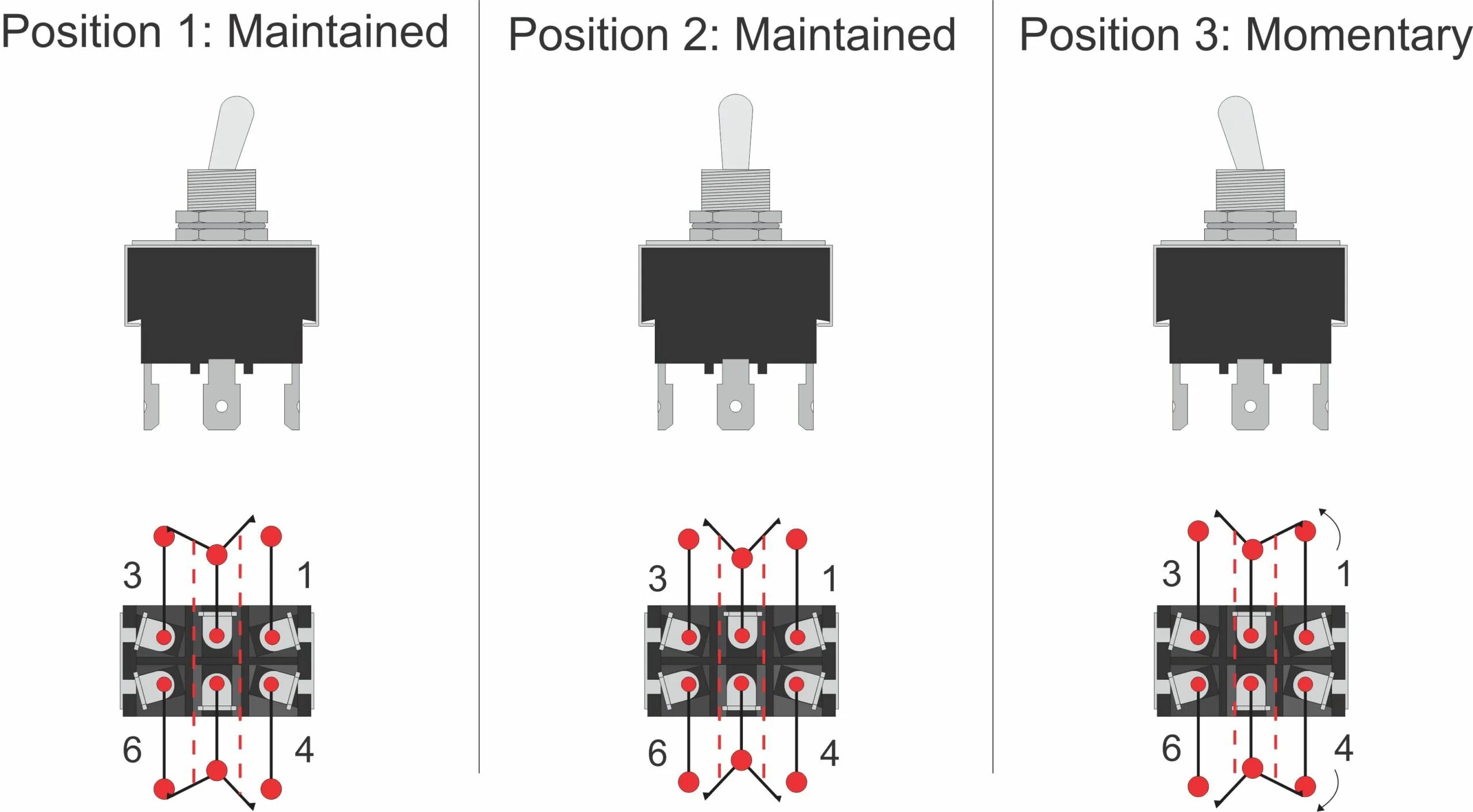 Распайка тумблера Position switches