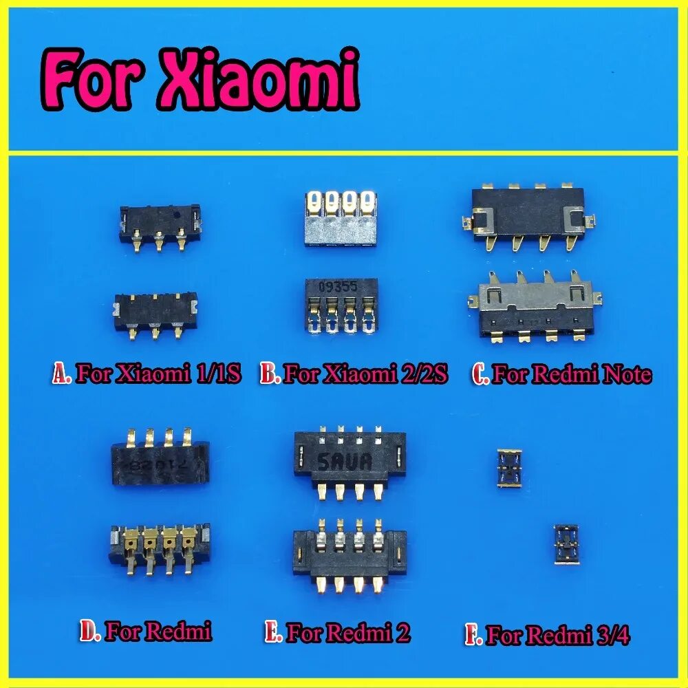 Распайка xiaomi Inner FPC Connector Battery Holder Clip Contact For Xiaomi Mi1 1S Mi2 2S 4C 4i 3