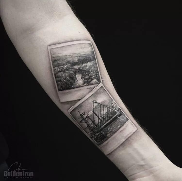 Распечатанные фото тату polaroid Picture tattoos, Framed tattoo, Sleeve tattoos