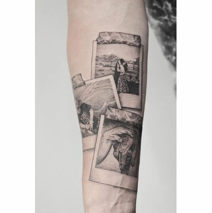 Распечатанные фото тату Bartek Szpera Tattoo on Instagram: "Polaroid Guest Spot Luzern 10-15 June @giahi