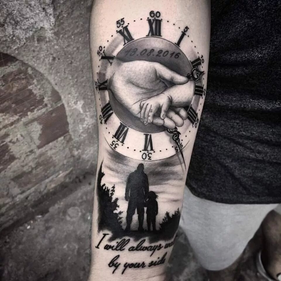 Распечатанные фото тату Clock tattoo by Nelson. Limited availability at Salvation Tattoo Studios. Family