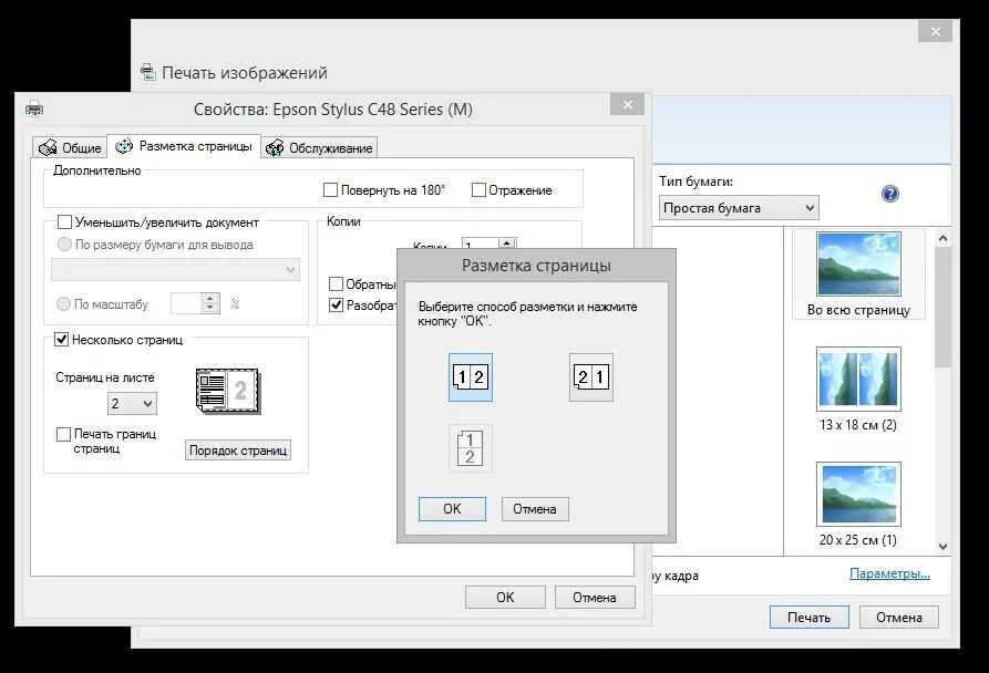 Распечатать 2 фото на одном листе Картинки КАК РАСПЕЧАТАТЬ НА ДВА ЛИСТА А4