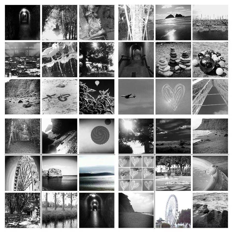 Распечатать черно белое фото Black And White Collage Photograph by Candy Floss Happy - Mail and Frame