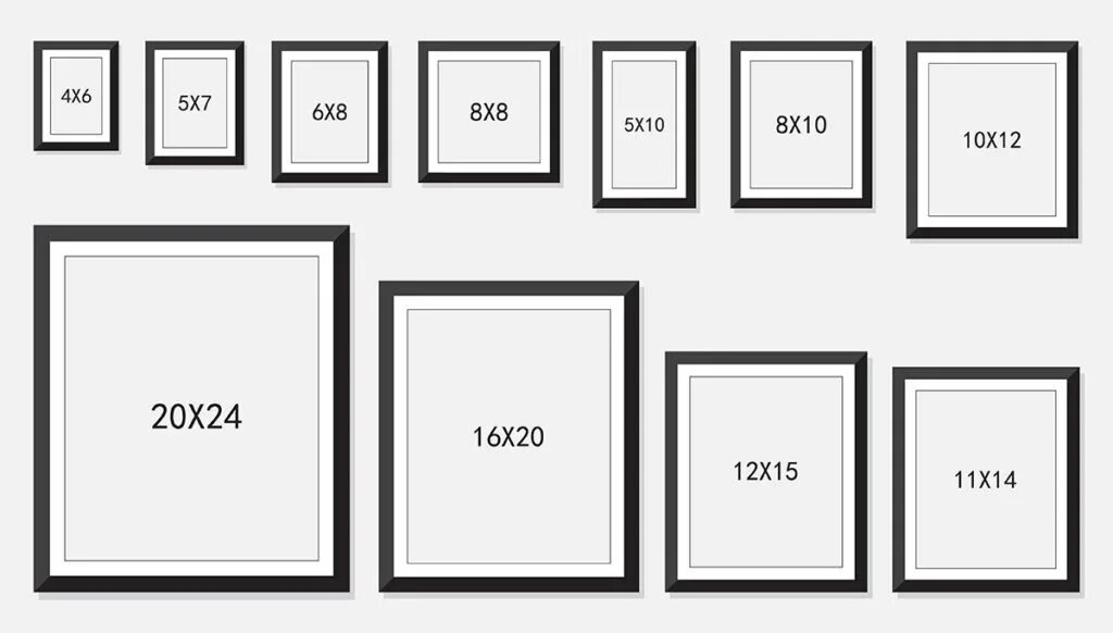 Распечатать фото 20 20 7+ Standard Picture Frame Sizes: When To Use Which One?