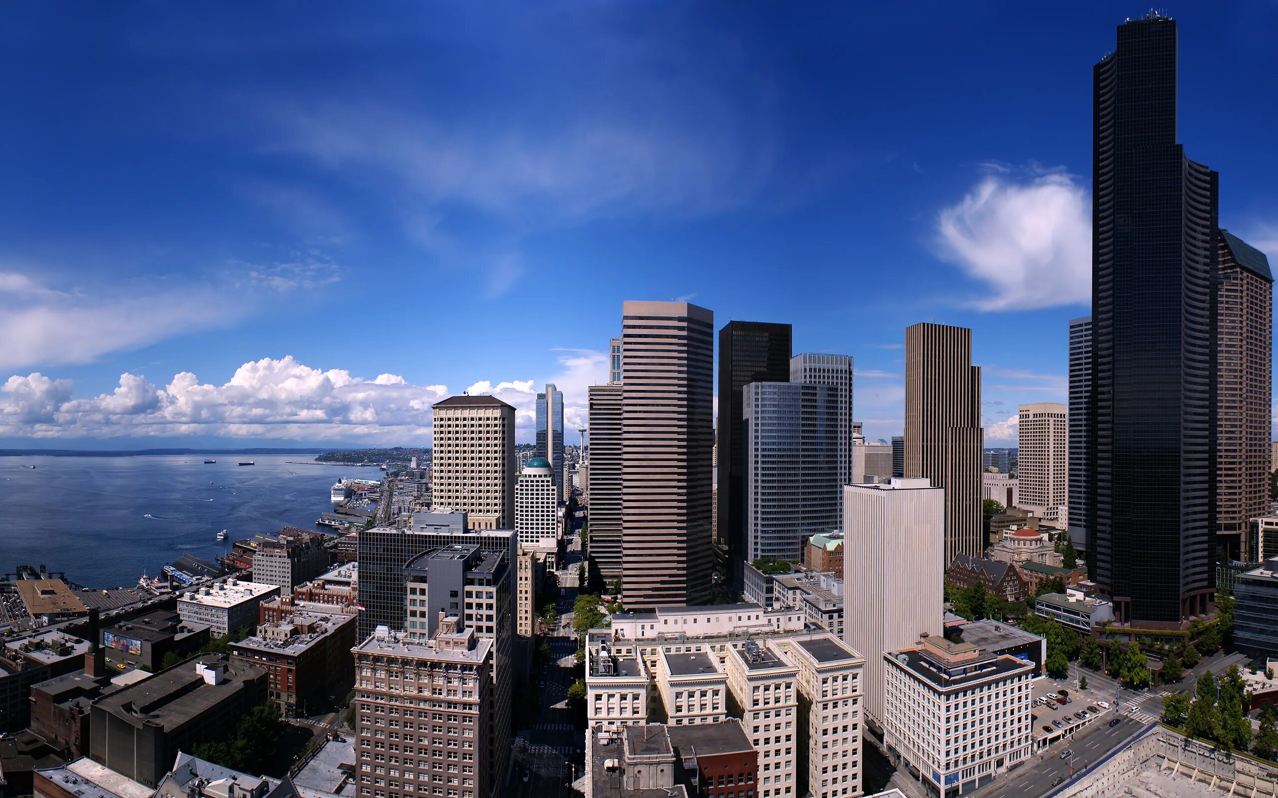 Распечатать фото города Файл:Seattle downtown from smith tower.jpg - Википедия