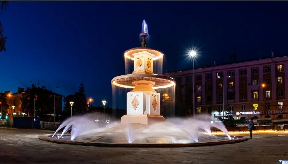 Распечатать фото каменск уральский Panorama: Fountain, fountain, Sverdlovsk Region, Kamensk-Uralskiy, ploshchad Gor