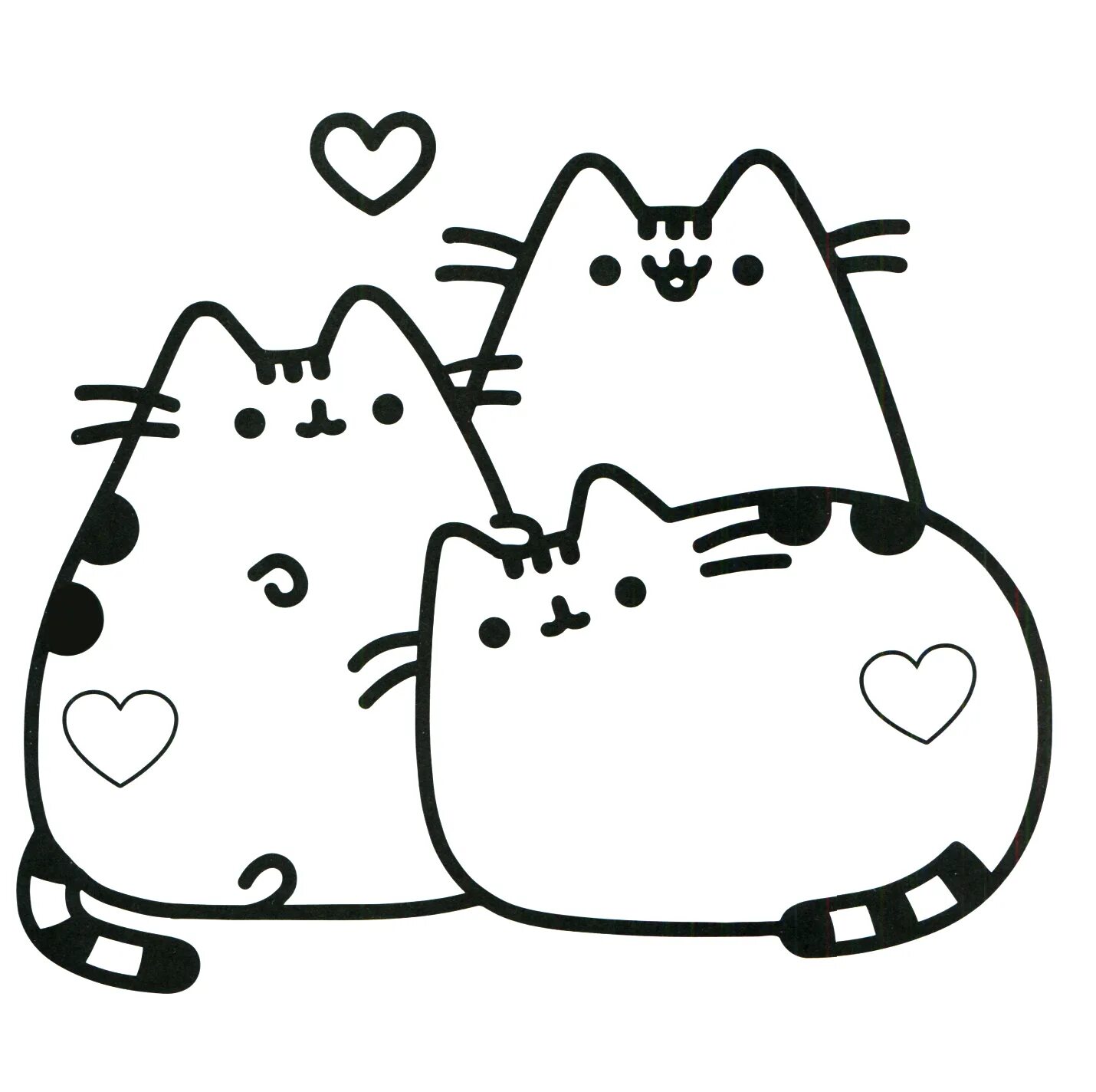 Распечатать фото котиков рисовать Related image Cute coloring pages, Kitty coloring, Pusheen coloring pages