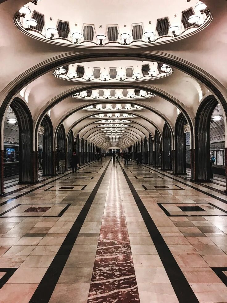 Распечатать фото метро Moscow subway Fotoğraf, Mimari