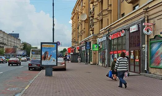 Распечатать фото московский проспект Реклама на сити-формате на Московском проспекте, д. 220; у дома 216