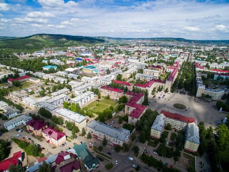 Распечатать фото октябрьский башкортостан Oktyabrsky City, Aerial View. Bashkortostan Stock Photo - Image of place, exteri