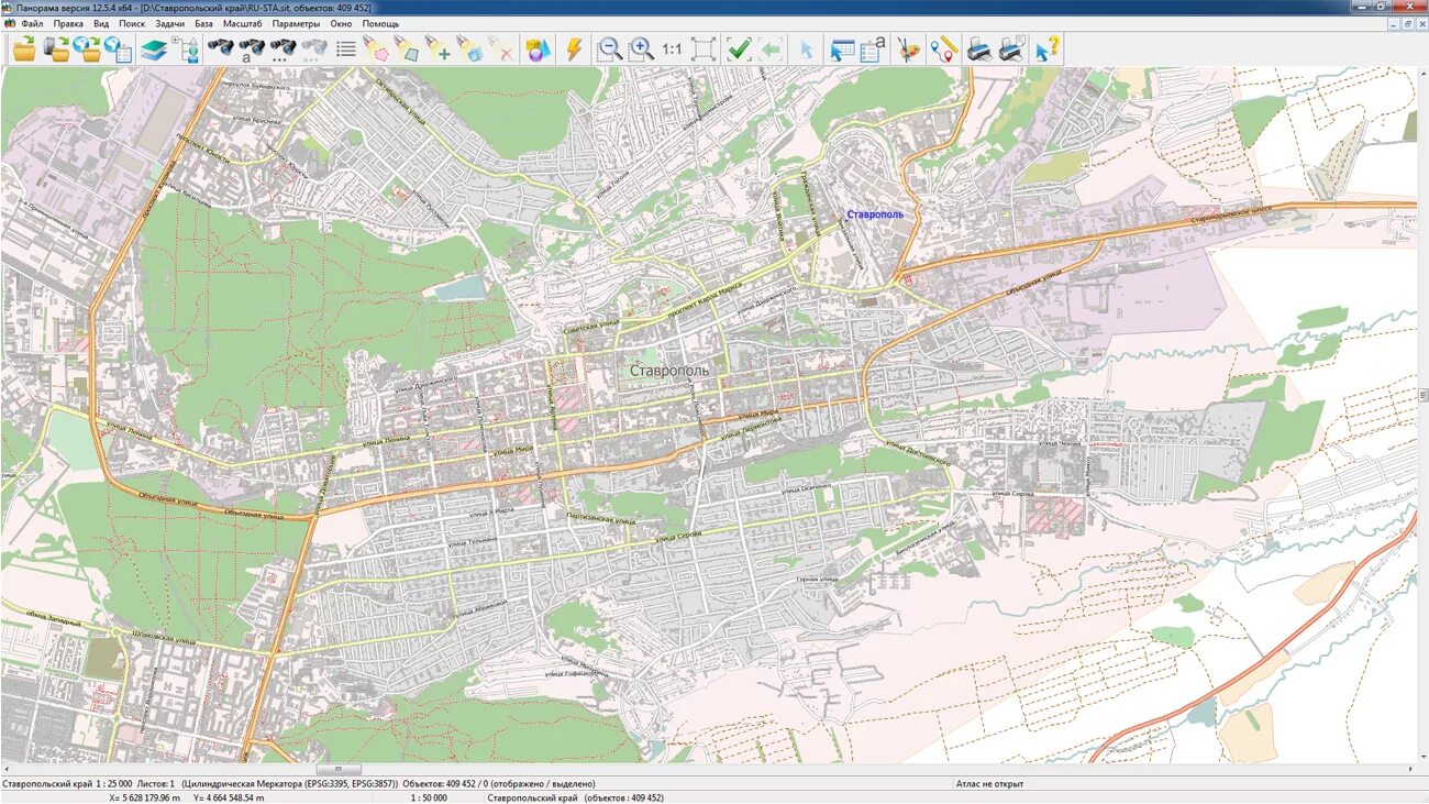 Распечатать фото ставрополь на карте Обновлена карта Ставропольского края на геопортале "Банк пространственных данных